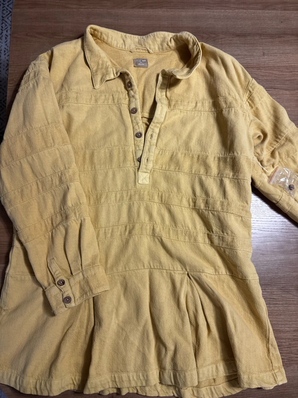Free est Mustard Yellow Textured dress